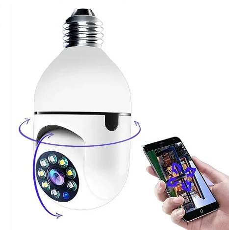 Camara de Seguridad Foco -WIFI IP